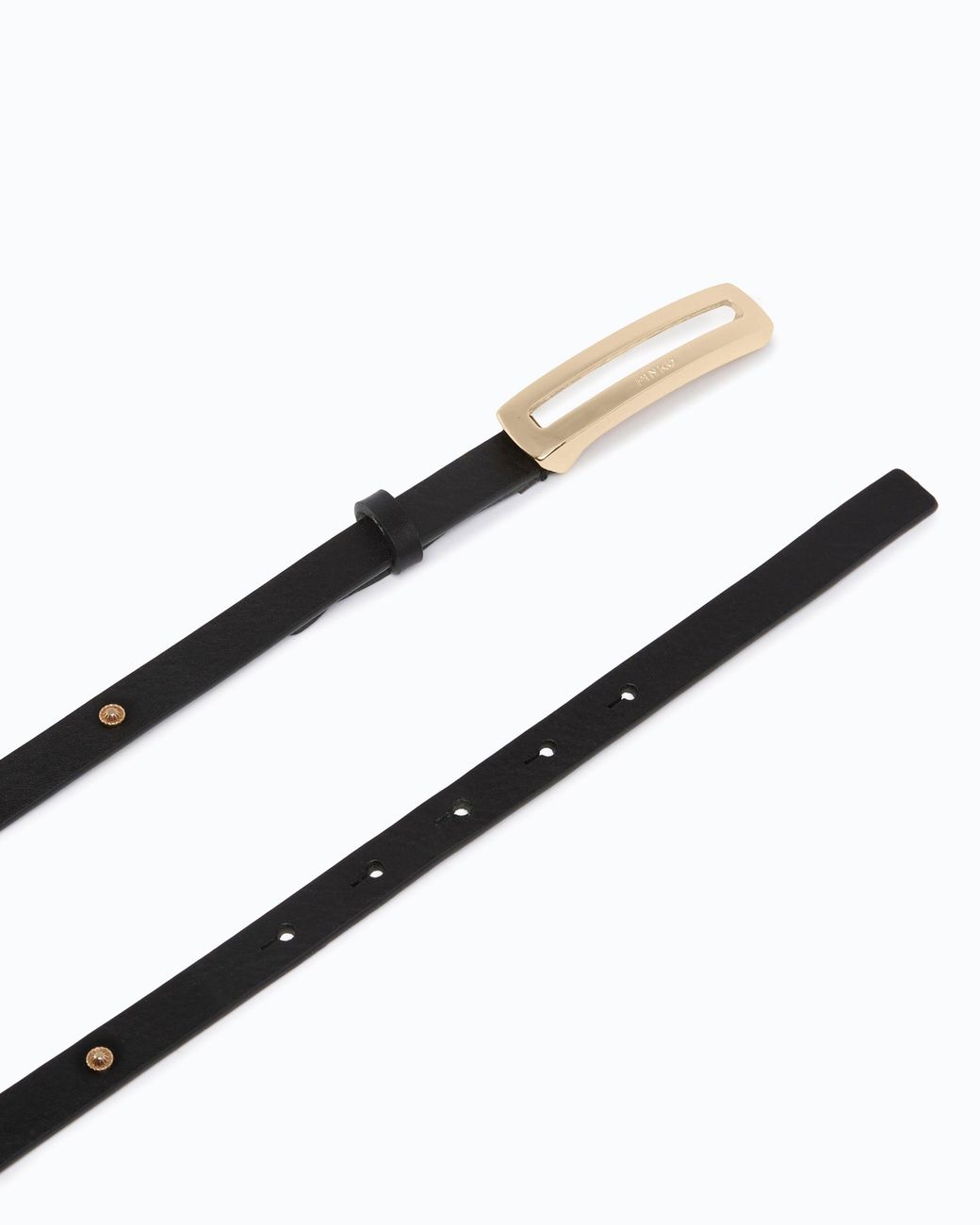 Pinko White Belt With Jewel Studs, 1 Cm
