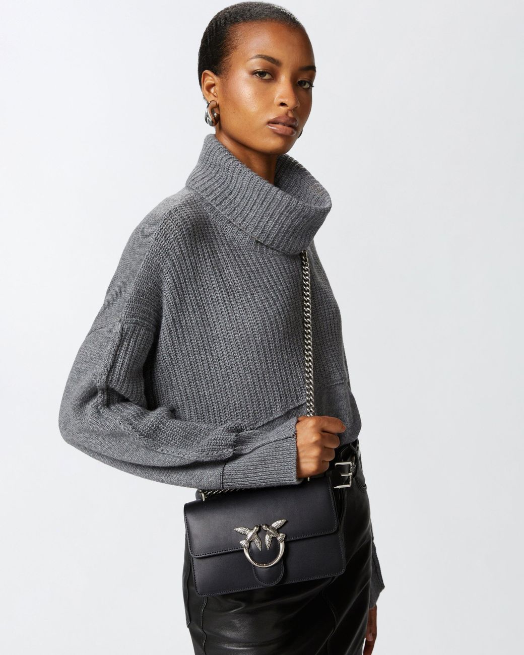 Pinko White Small Shoulder Bag Love Bag One Simply
