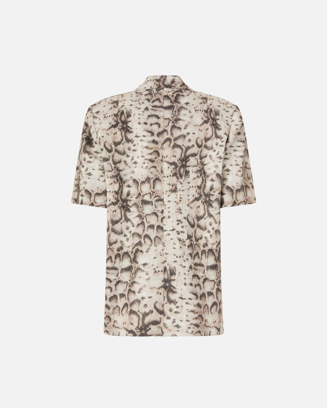 Pinko White Short-Sleeved Jacket With Snake Print