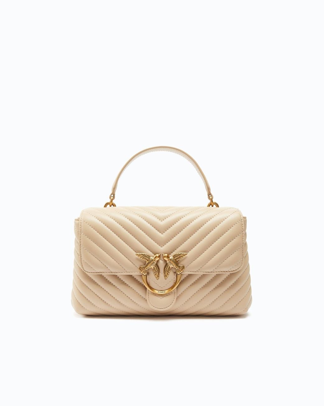 Pinko Natural Classic Lady Love Bag Puff Chevron