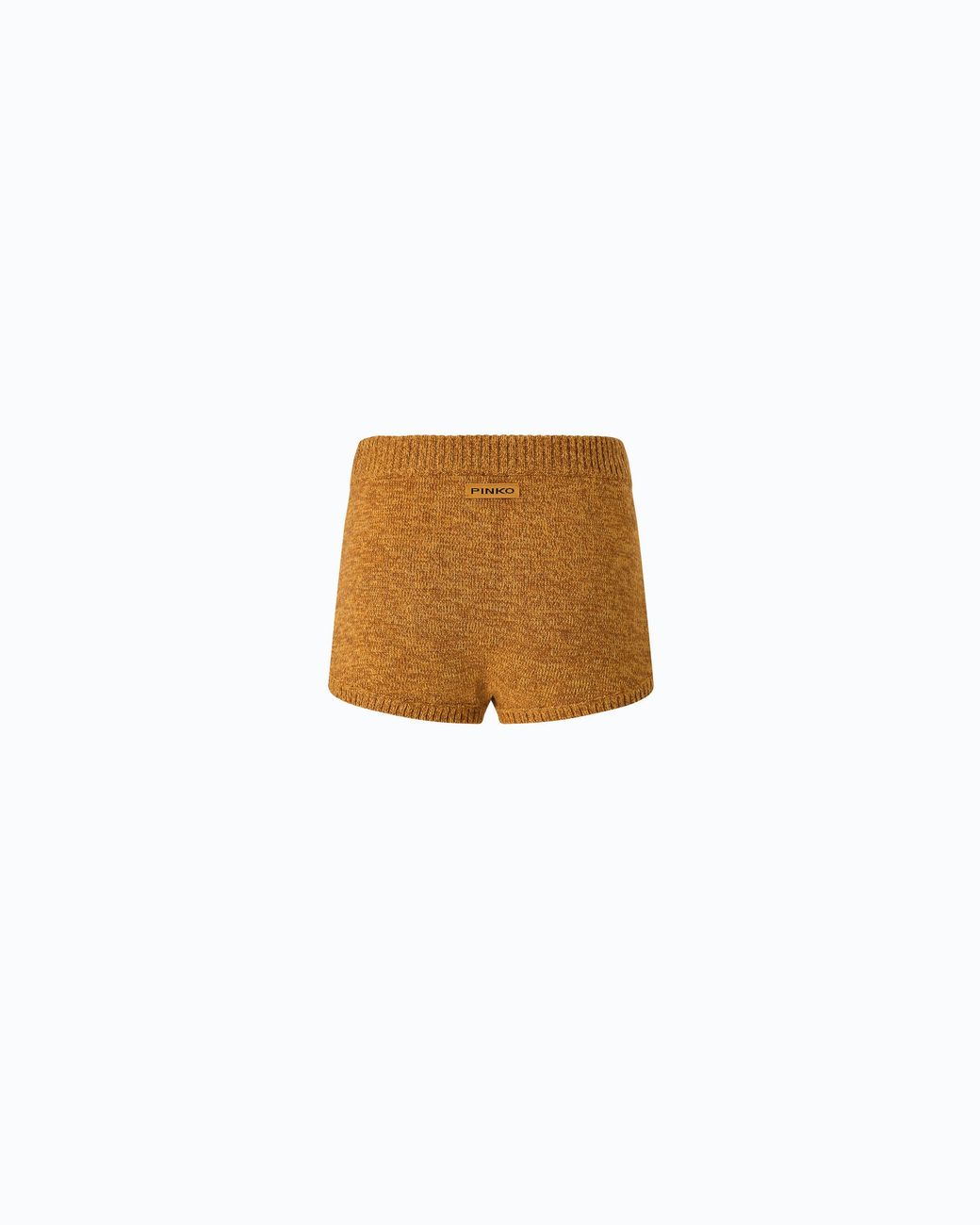 Pinko White Fully Rhinestoned Wool-Blend Shorts