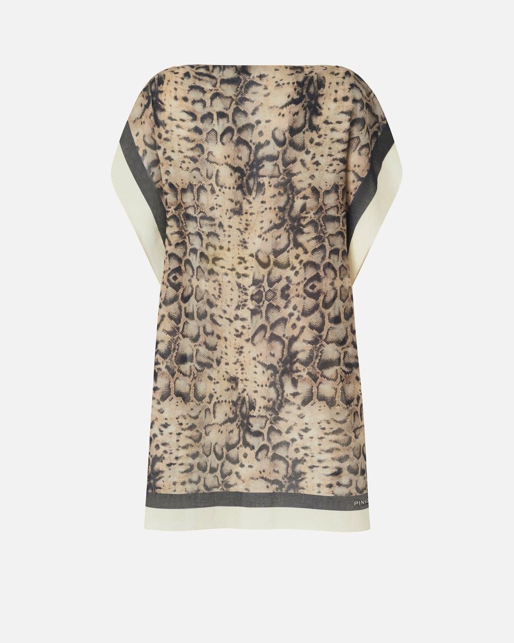 Pinko Natural Kaftan With Snake Print