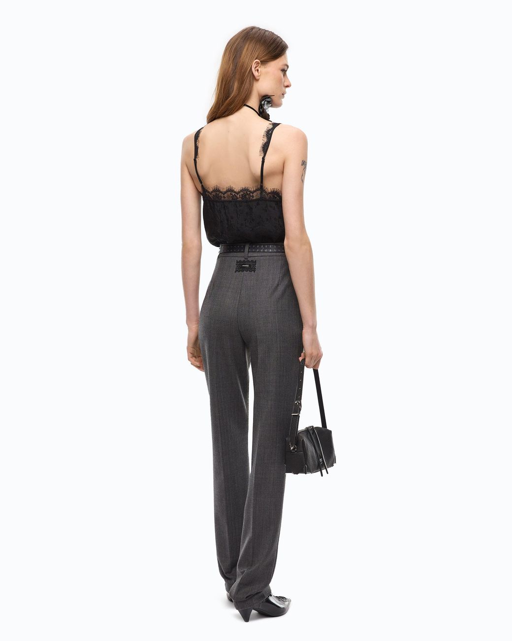 Pinko Black Lace Lingerie Top