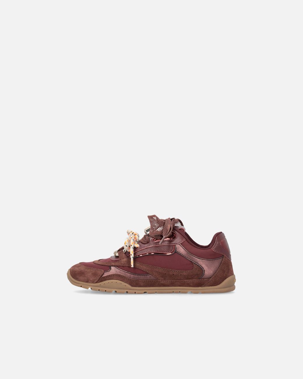 Pinko Brown Sneakers With Double Laces And Logo Details