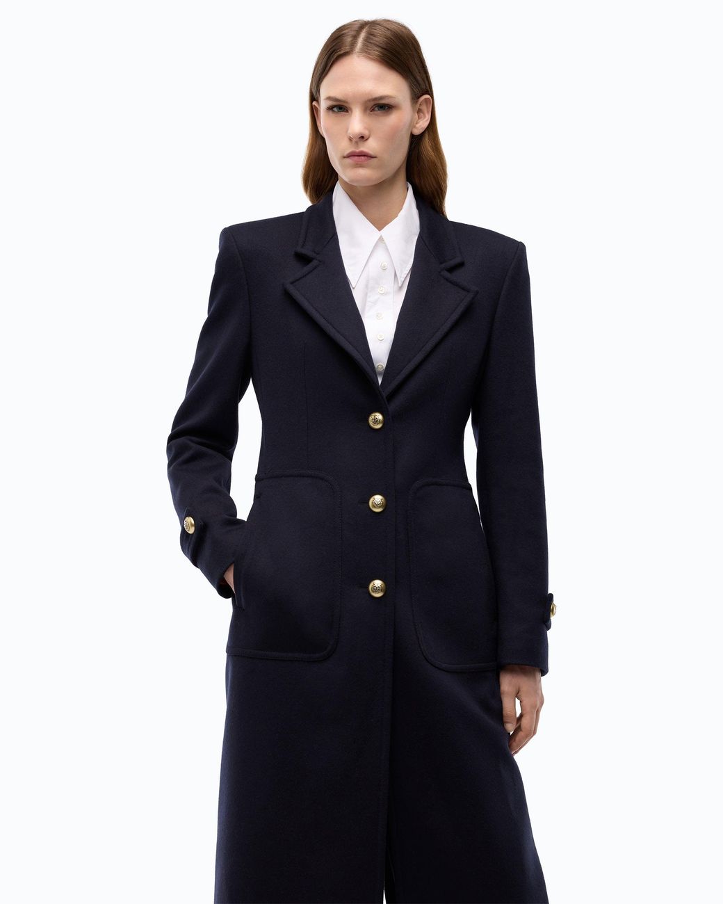 Pinko Blue Long Coat