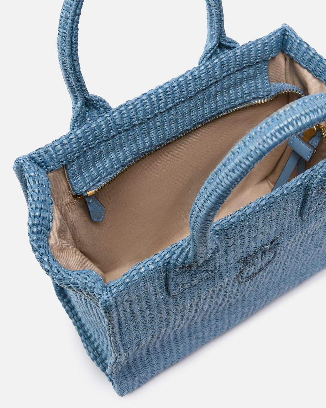 Pinko Blue Beach Small Shopping Tote