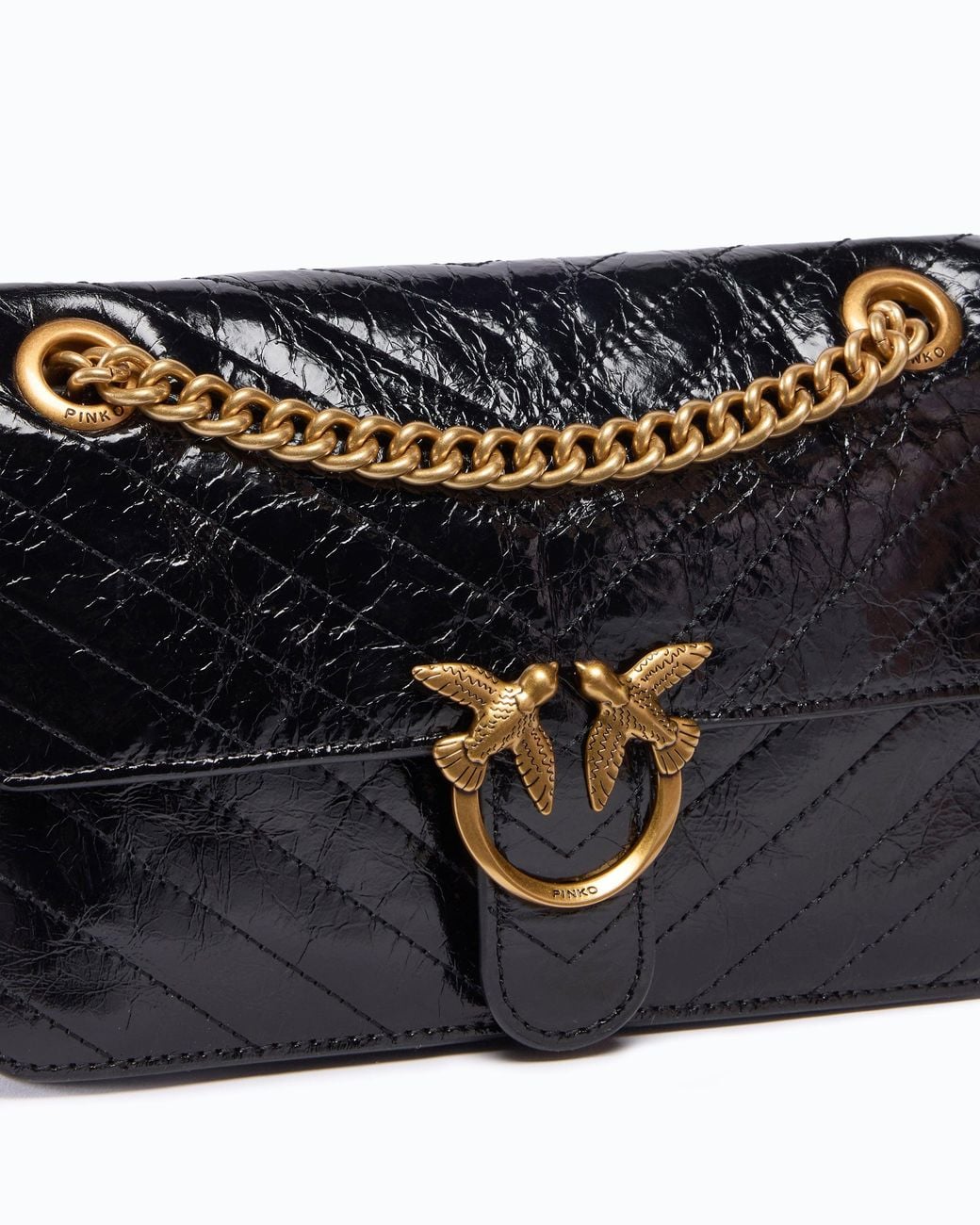 Pinko Black Mini Love Bag One Light Small Handbag