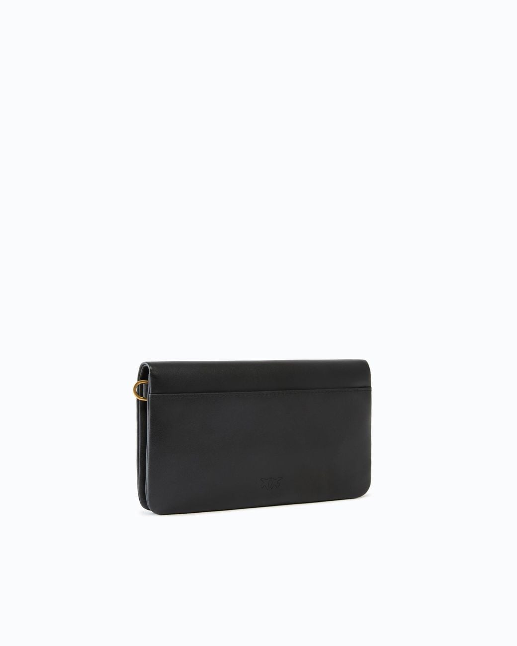 Pinko White Love Bag Click Soft Horizontal Mini Small Crossbody Clutch