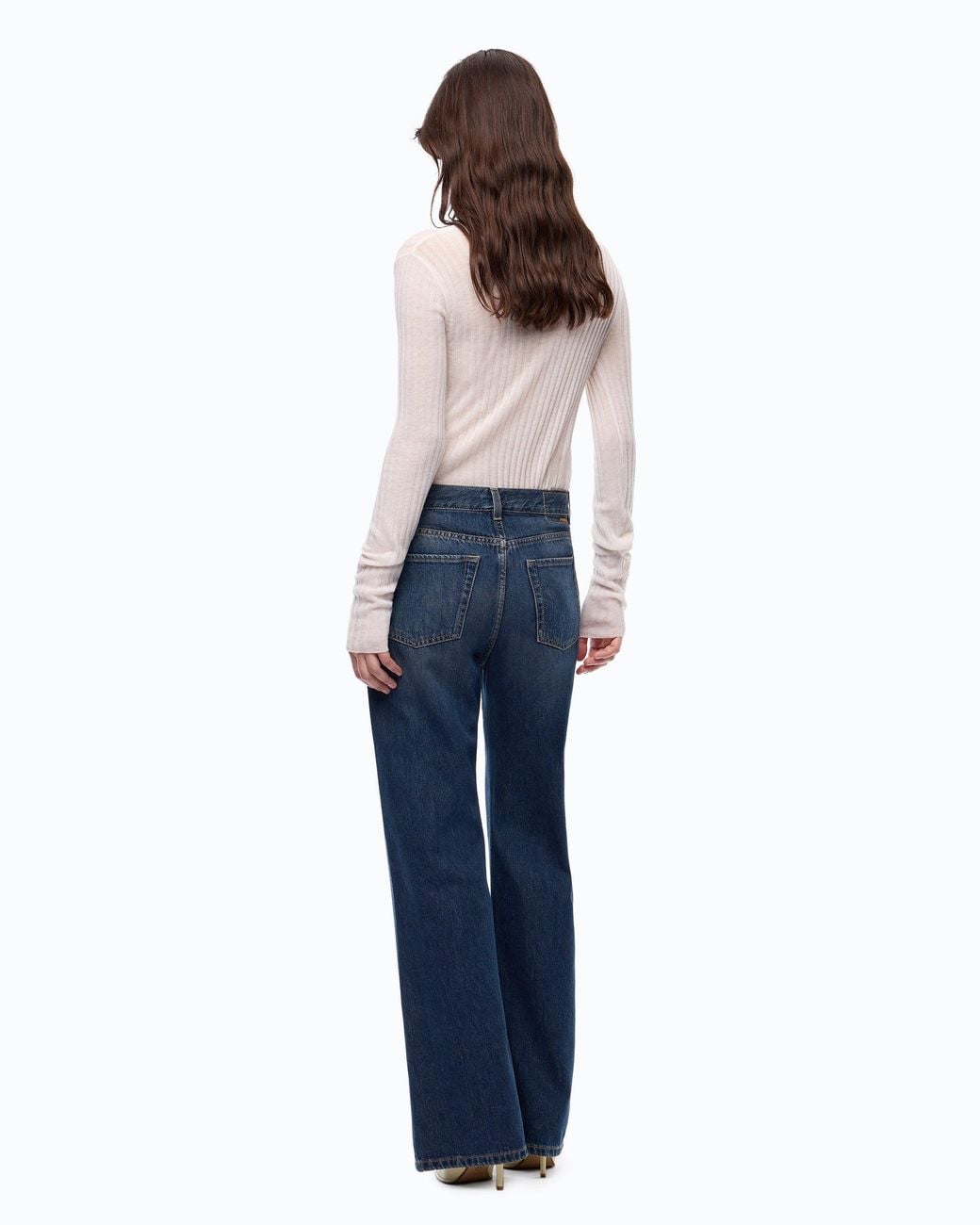 Pinko Blue Wide-Leg Soft Denim Jeans