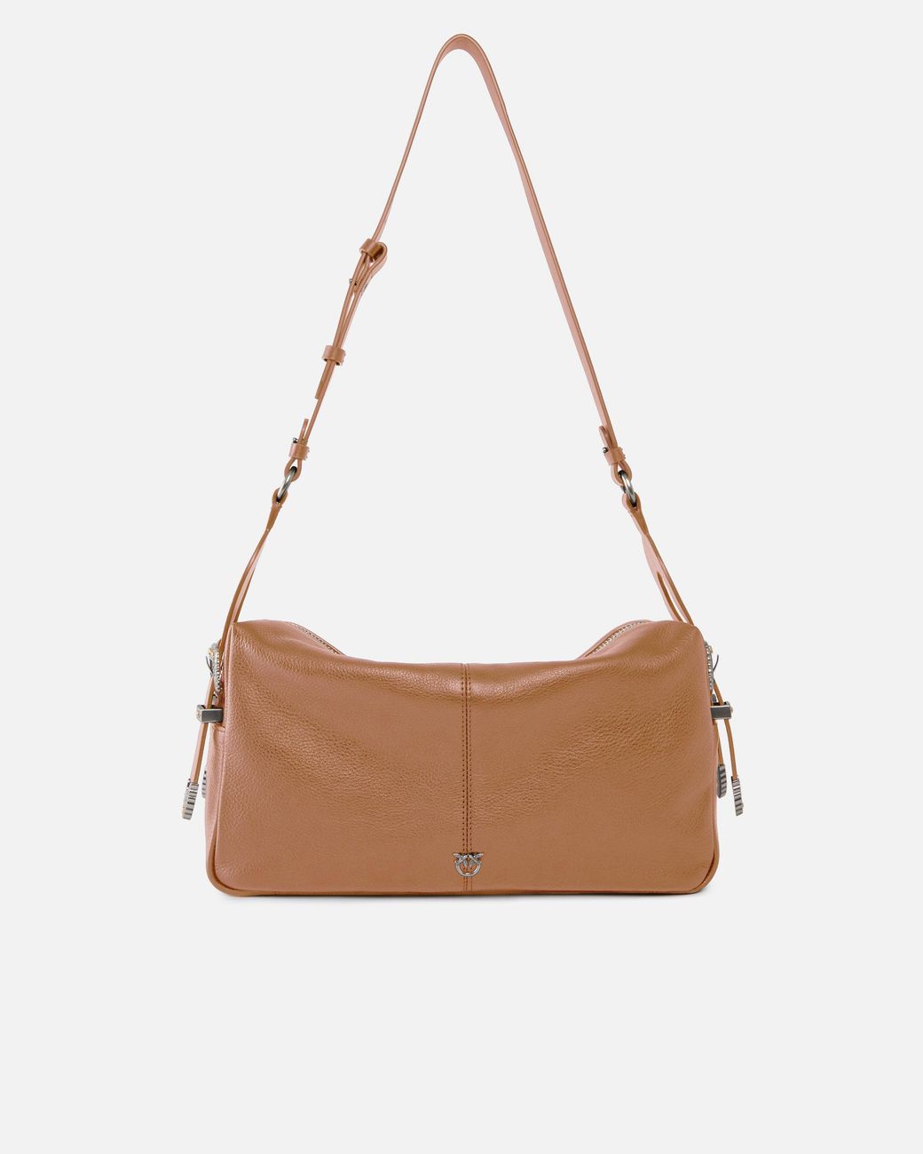 Pinko White Keeper Bag Medium Shoulder Bag