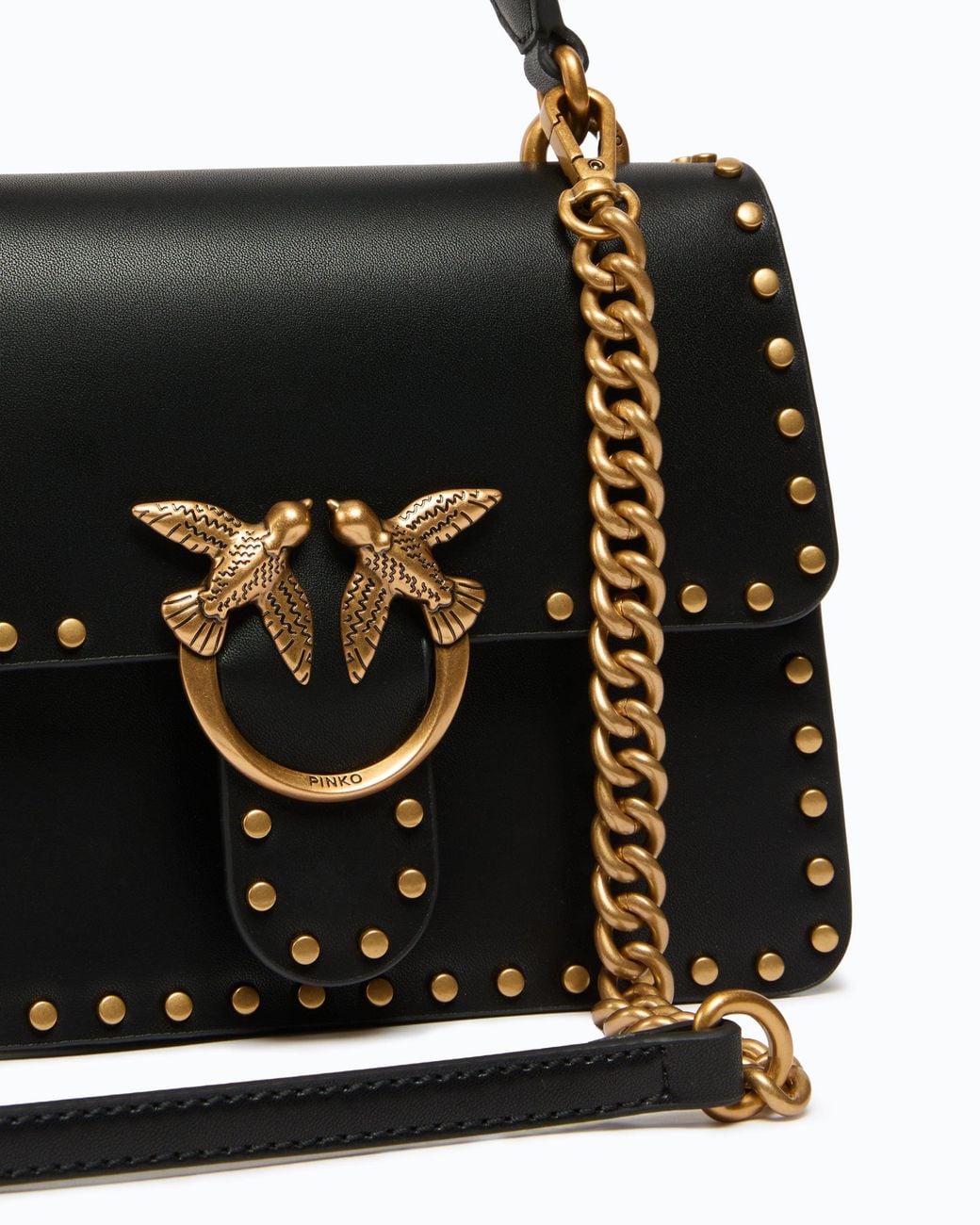 Pinko Black Mini Love Bag One Top Handle Light Handbag
