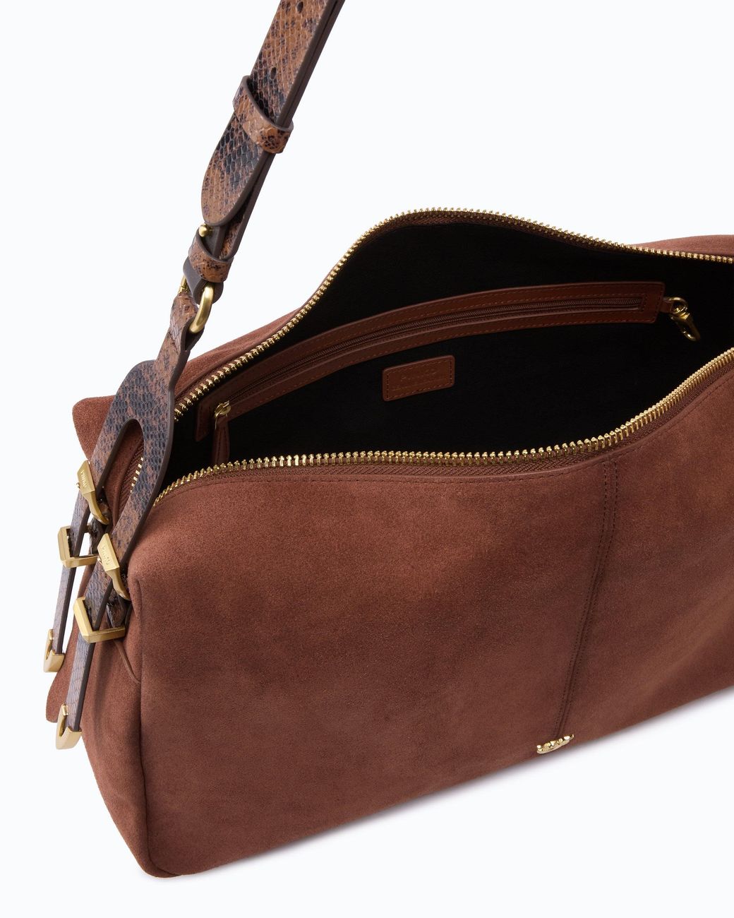 Pinko Brown Keeper Bag Large Shoulder Bag