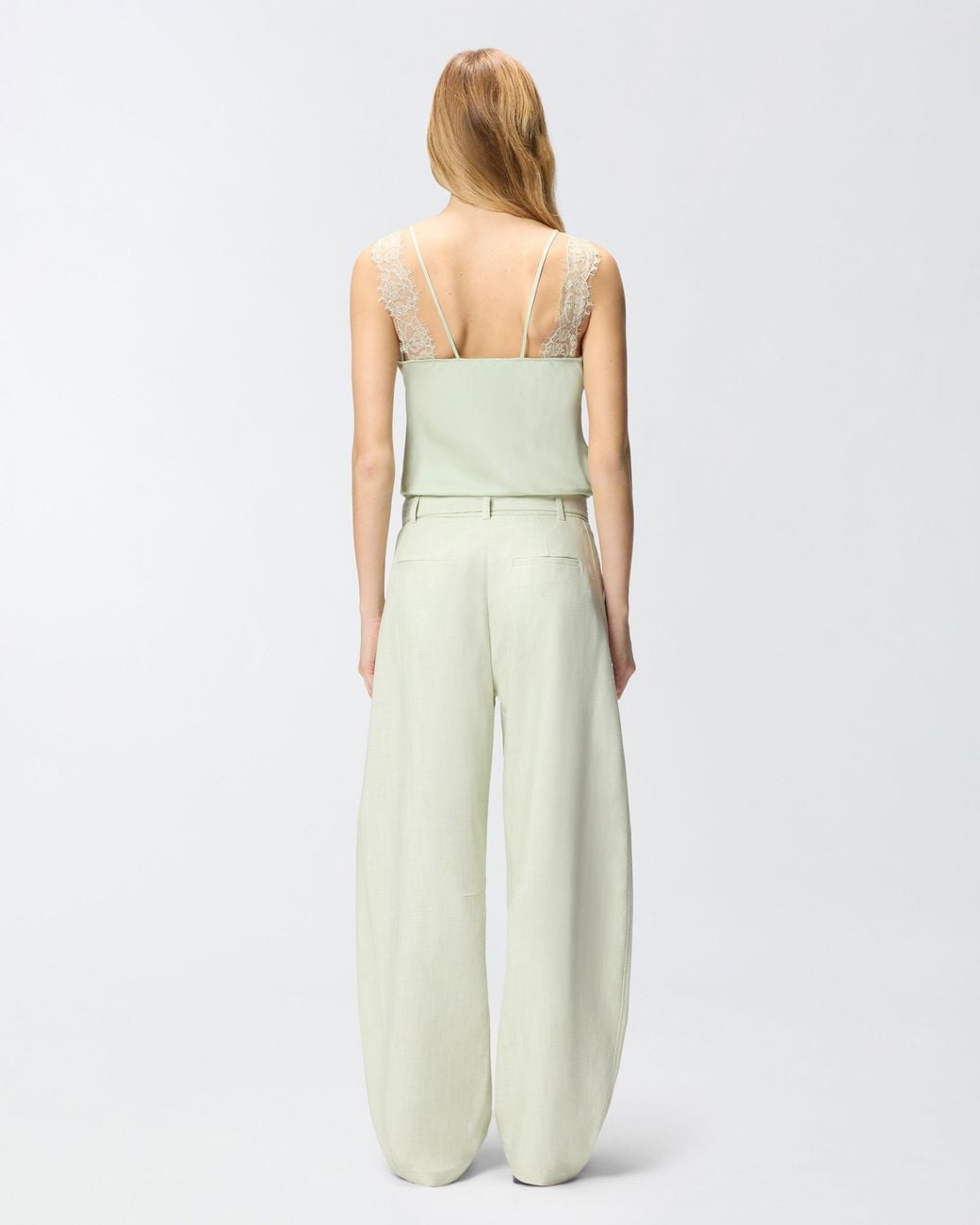 Pinko Green Lace Lingerie Top