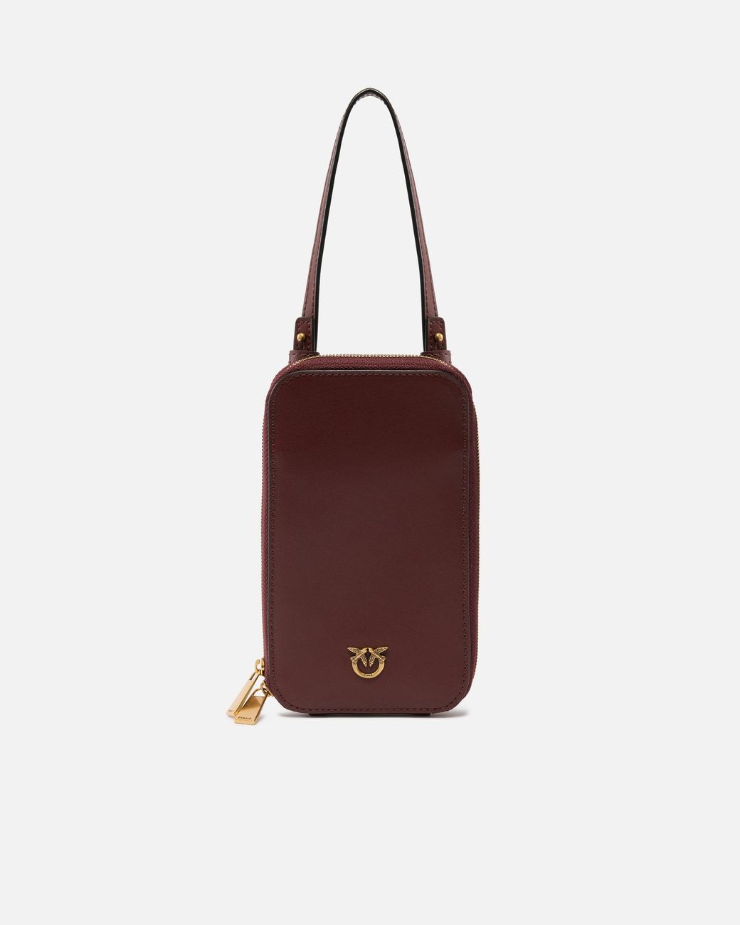 Pinko Red Zip-Around Leather Smartphone Case