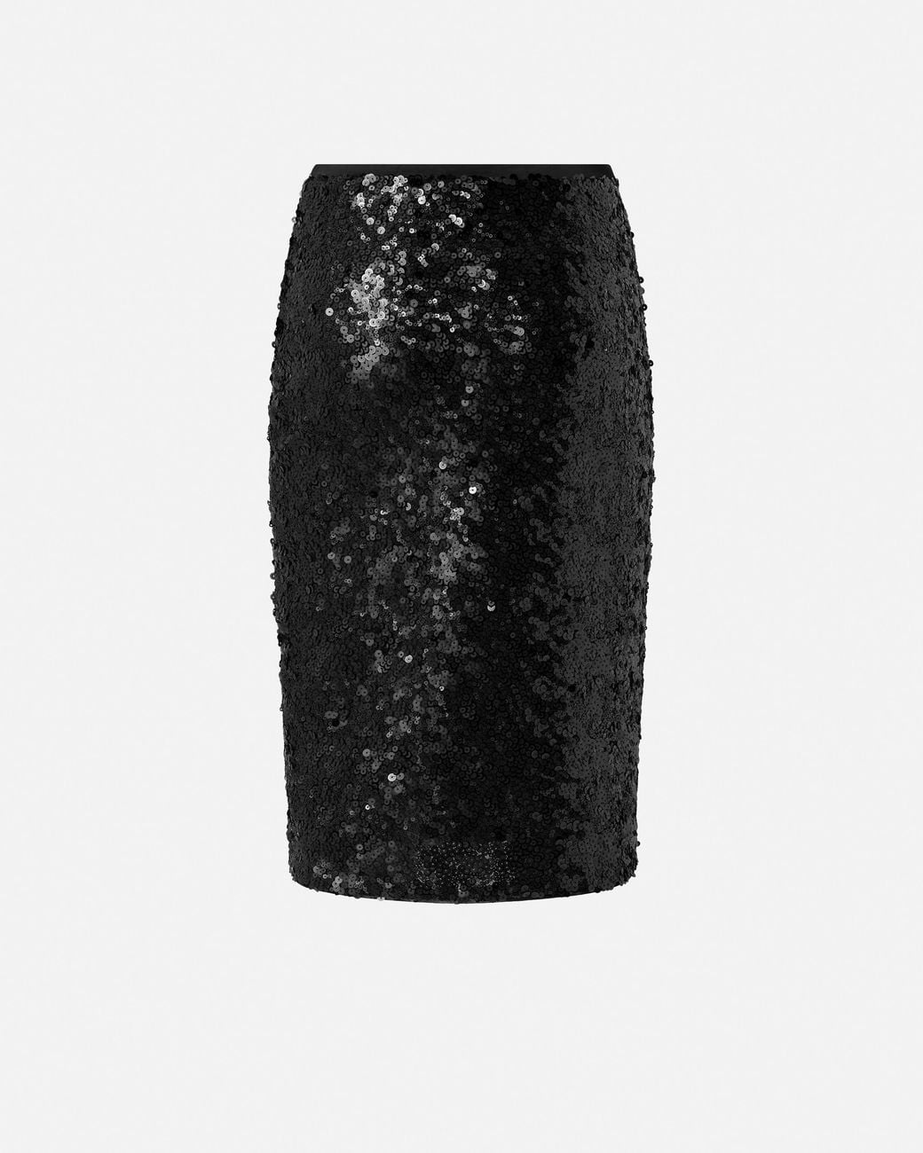 Pinko Black Pencil Skirt With Sequins