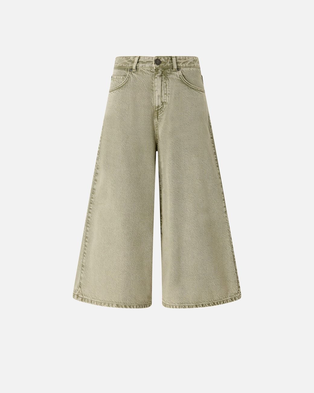 Pinko Natural Long Denim Bermuda Shorts