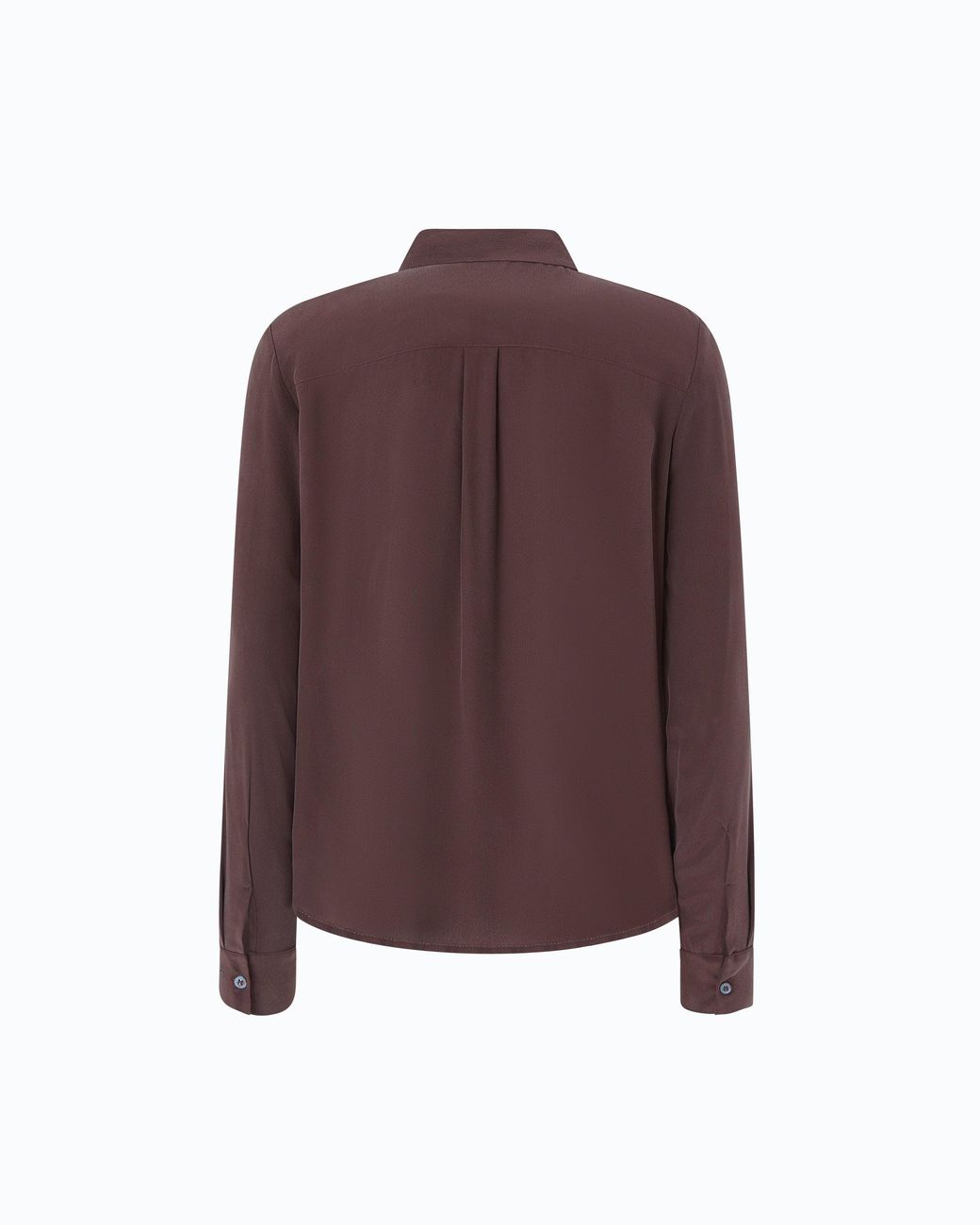 Pinko Brown Sand-Wash Silk Shirt