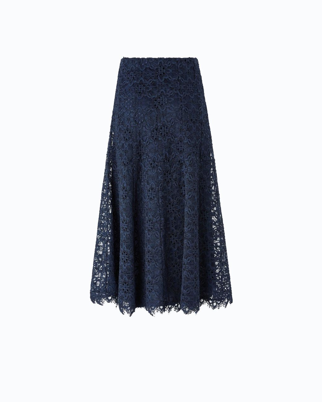 Pinko Blue Flared Midi Skirt