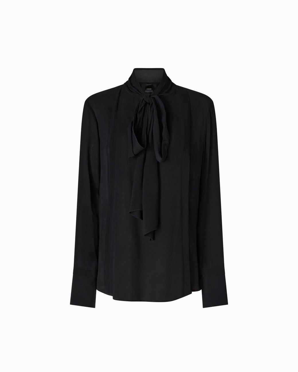 Pinko Black Blouse With Sash Collar