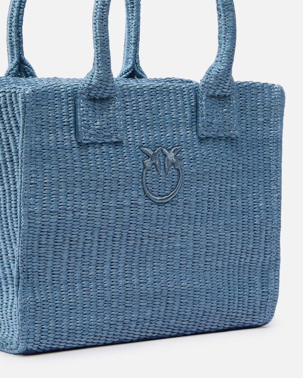Pinko Blue Beach Small Shopping Tote