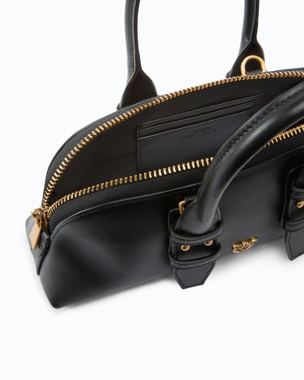 Pinko Black Small Leather Escape Bag
