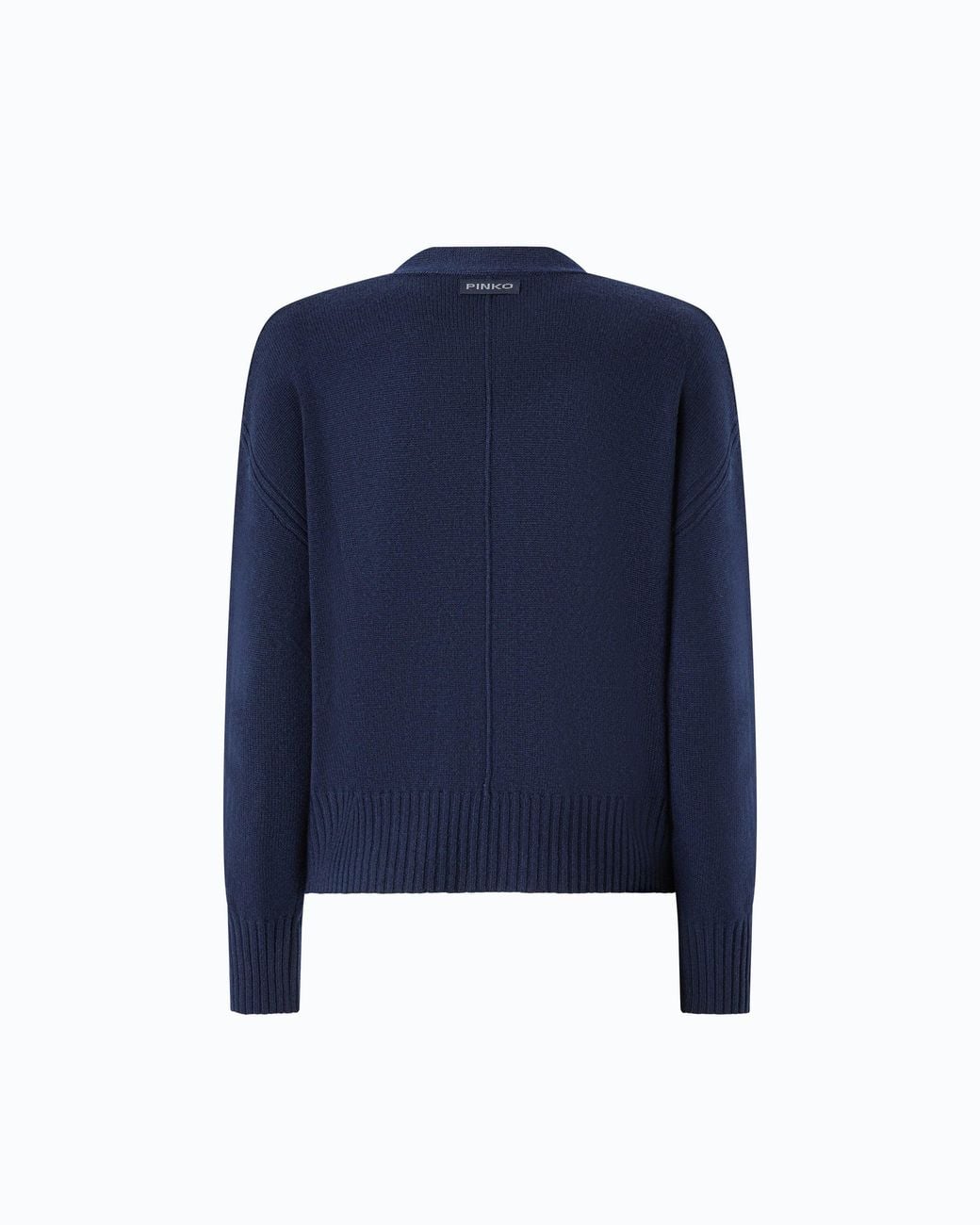 Pinko Blue Wool And Cashmere Cardigan