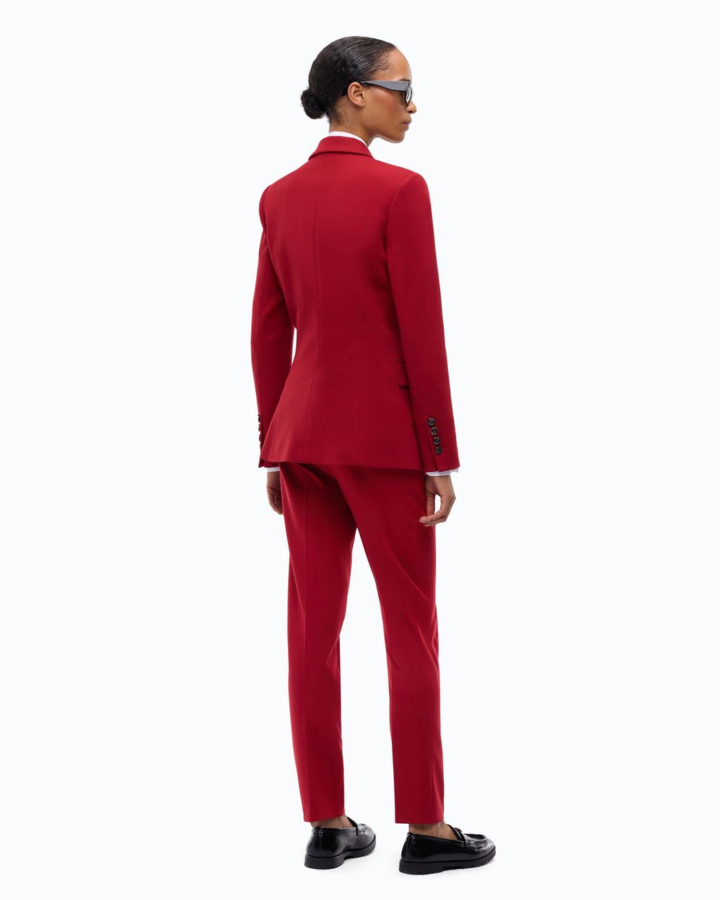 Pinko Red Single-Breasted Blazer