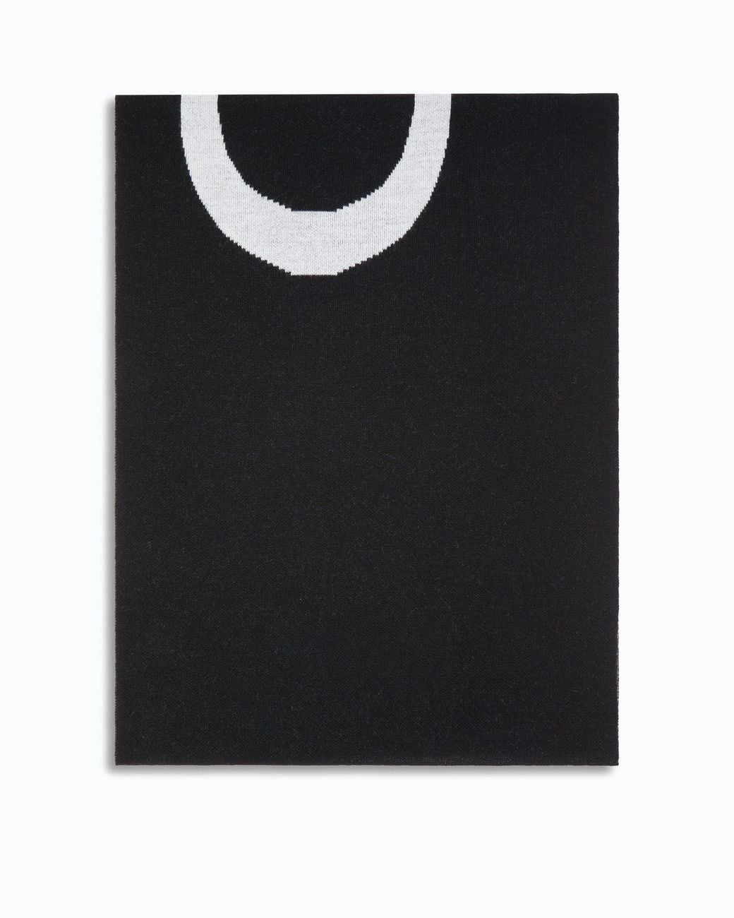 Pinko Black Scarf With Lettering Logo