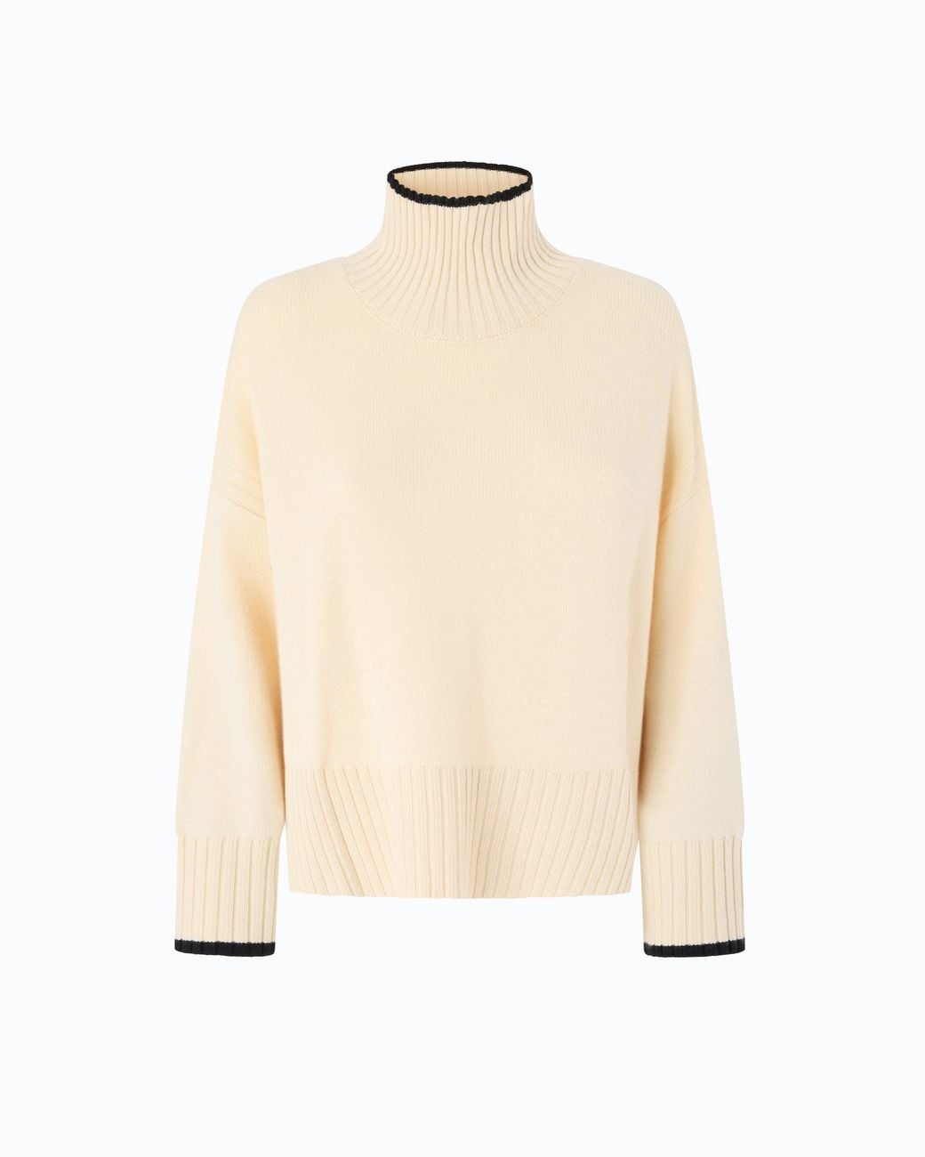 Pinko Natural Wool And Cashmere Turtleneck Sweater