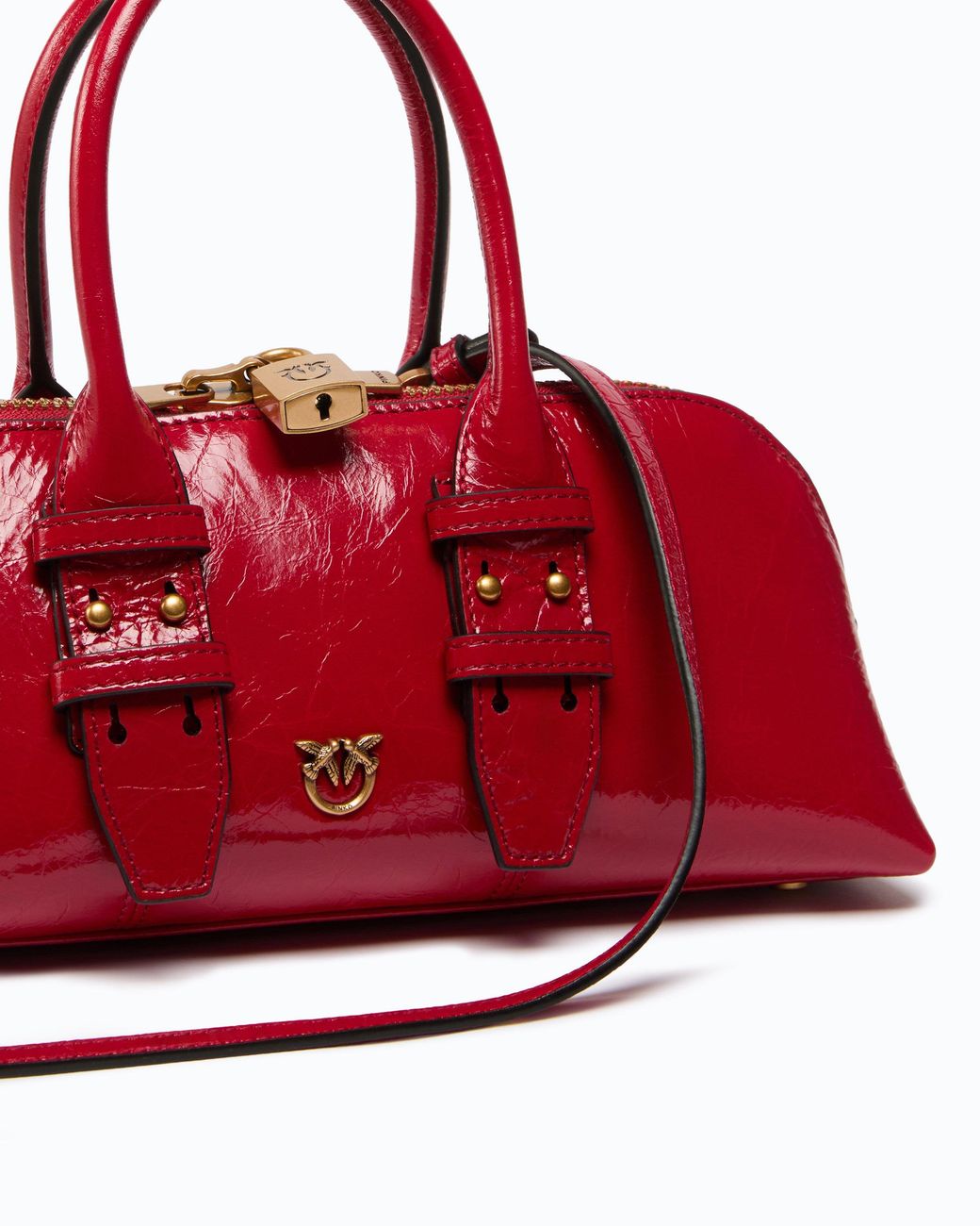 Pinko Red Escape Bag Horizontal Small Handbag
