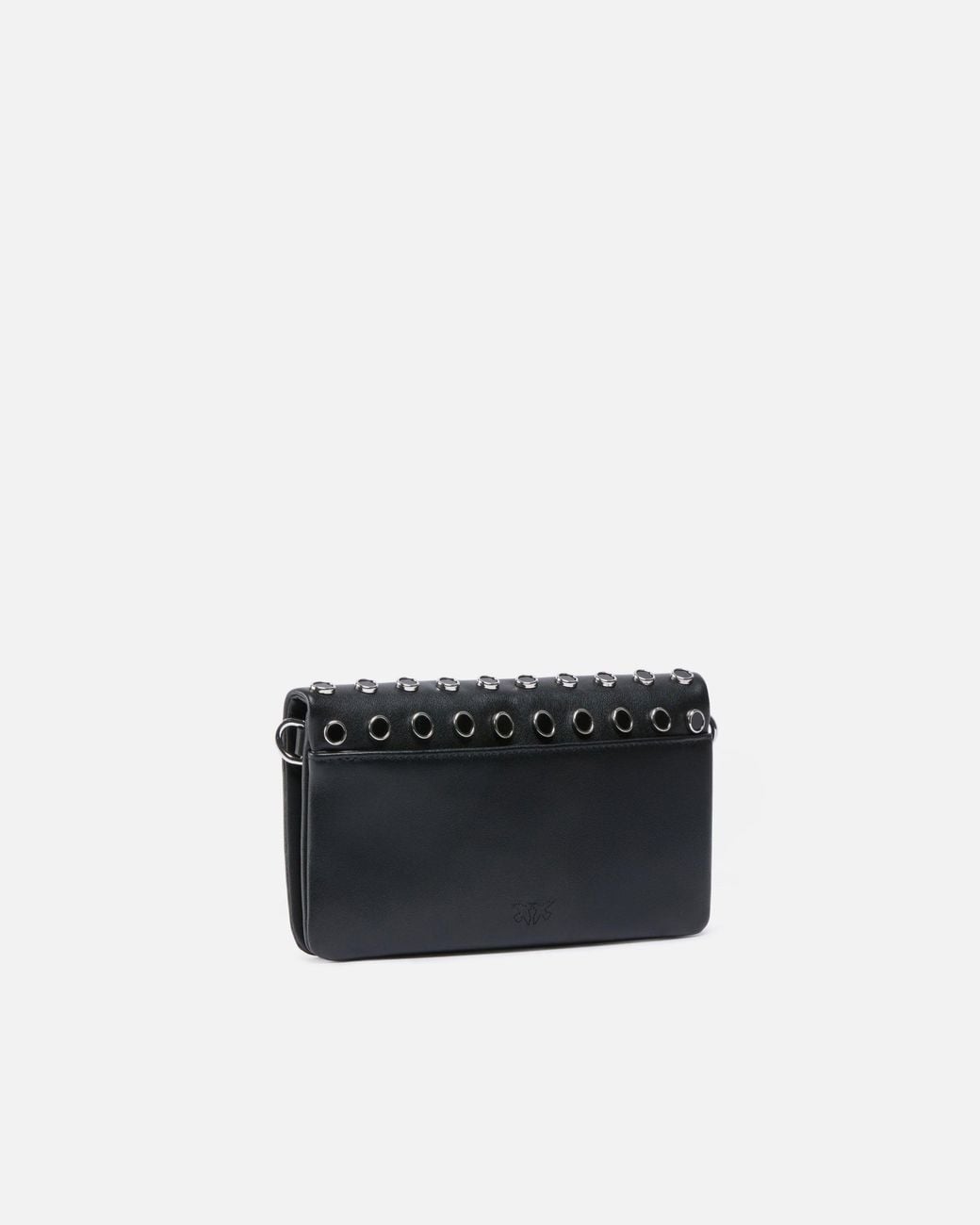 Pinko White Love Bag Click Soft Horizontal Mini Crossbody Clutch