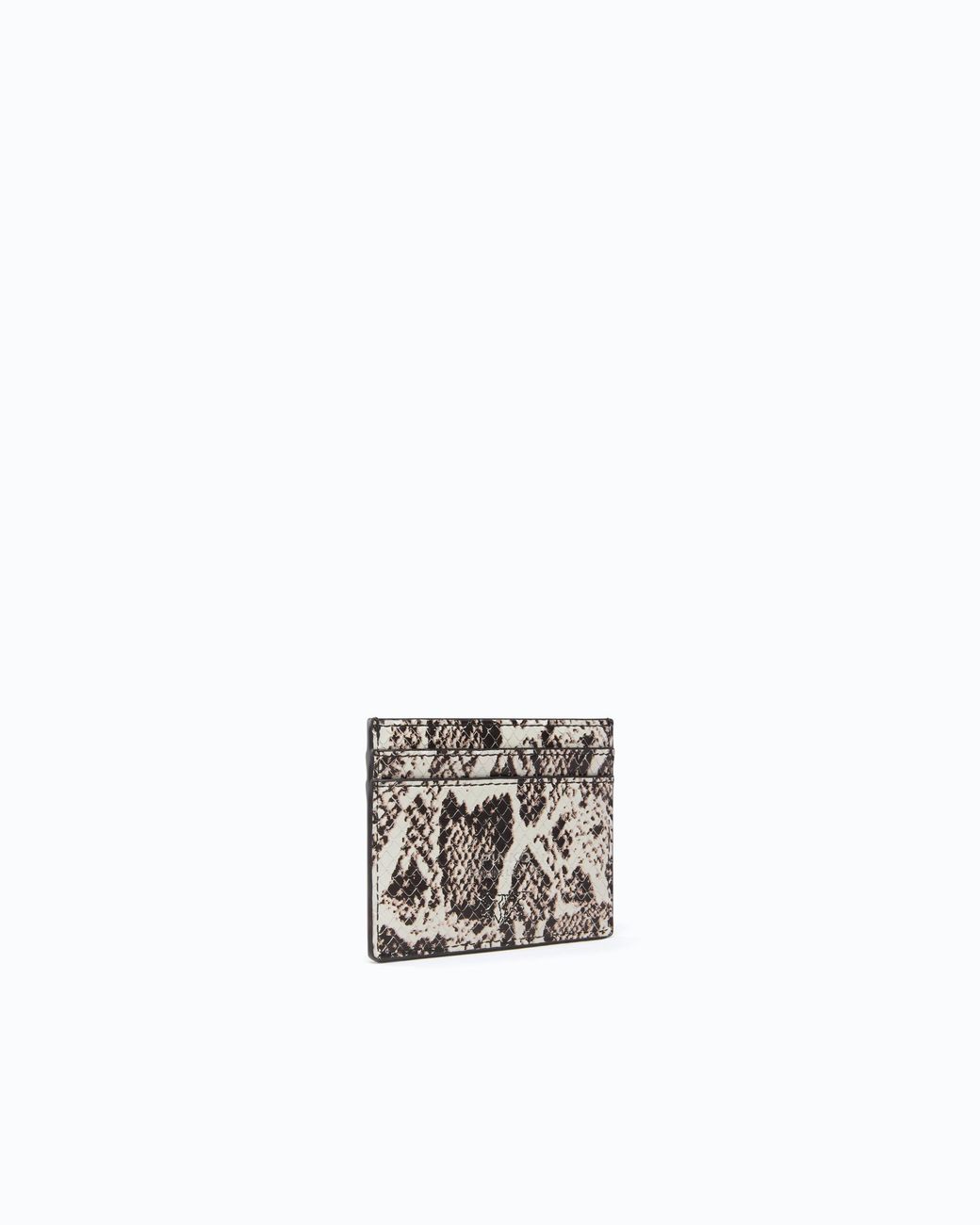 Pinko White Card Holder With Python Print