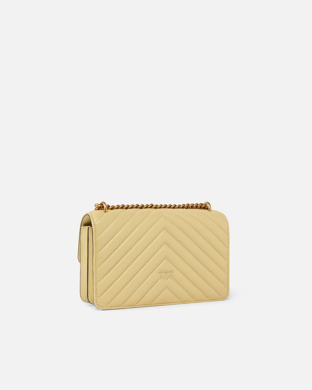 Pinko Natural Small Shoulder Bag Love Bag One Chevron