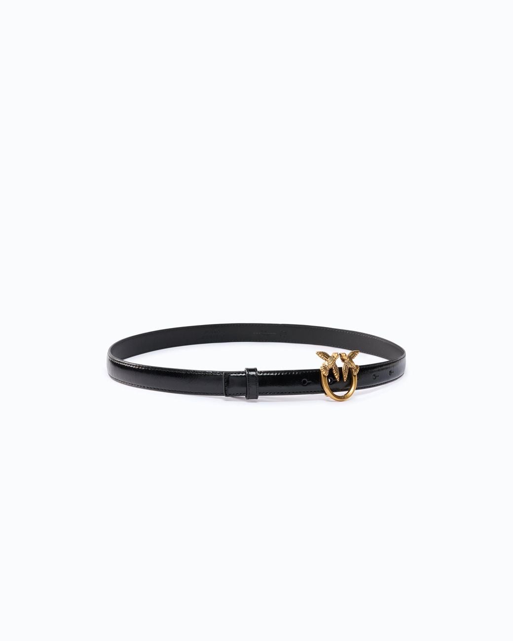 Pinko White Belt Love Berry H2 Belt.Low New Shine