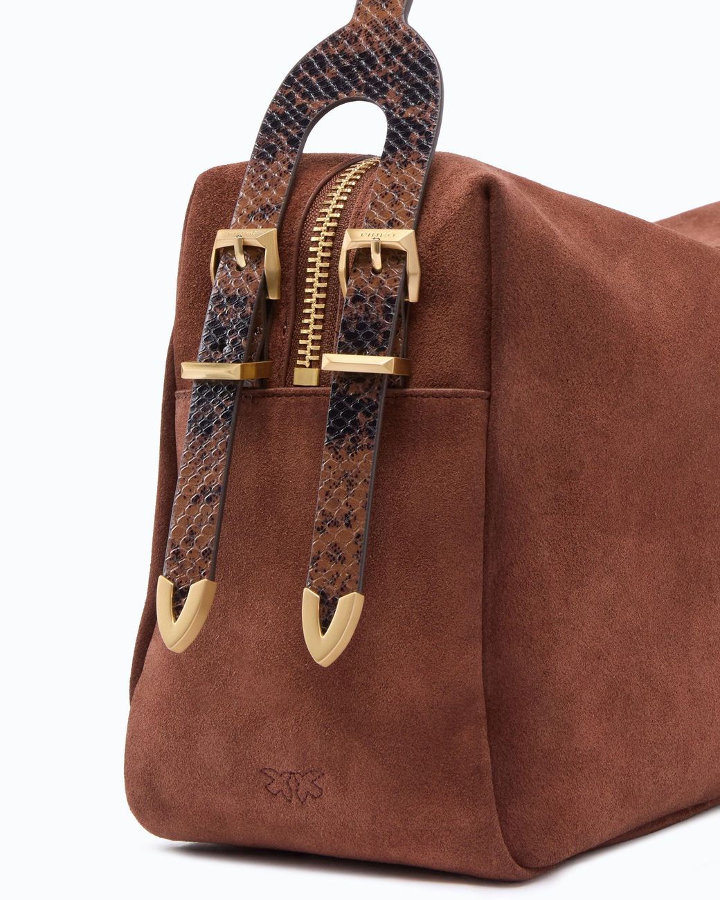 Pinko Brown Keeper Bag Large Shoulder Bag