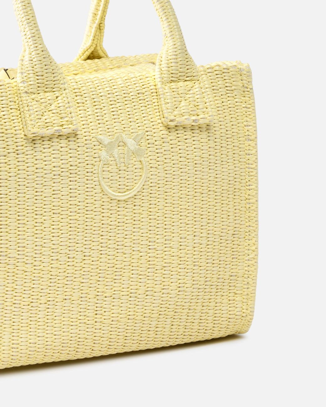Pinko Metallic Beach Small Shopping Tote