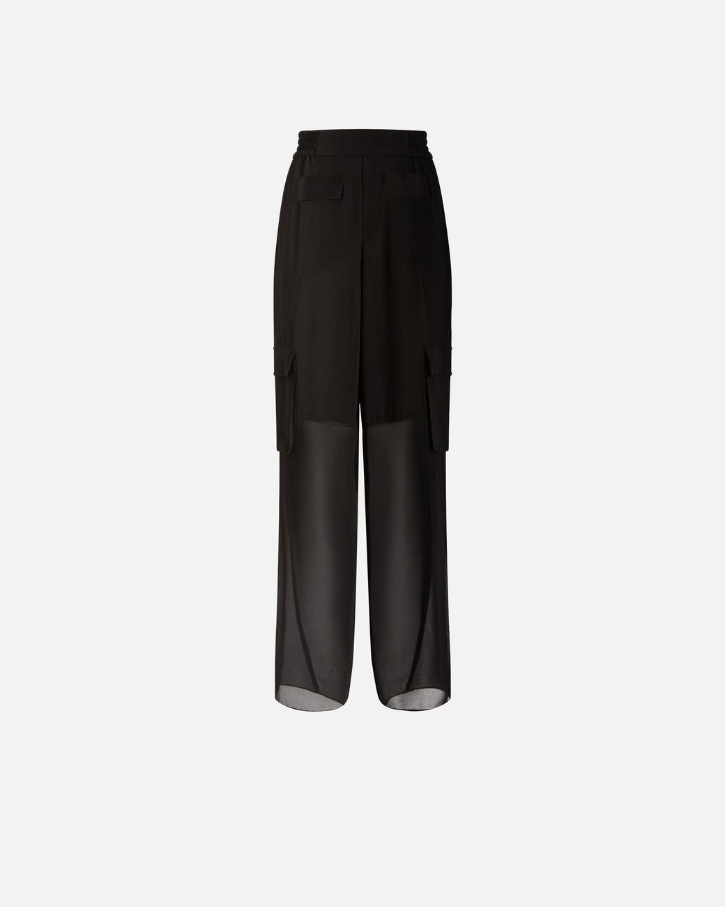Pinko Black Lightweight Trousers With Cargo Pockets
