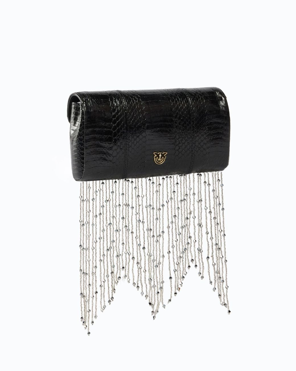 Pinko Black Galleria Love Bag Clutch Small Handbag