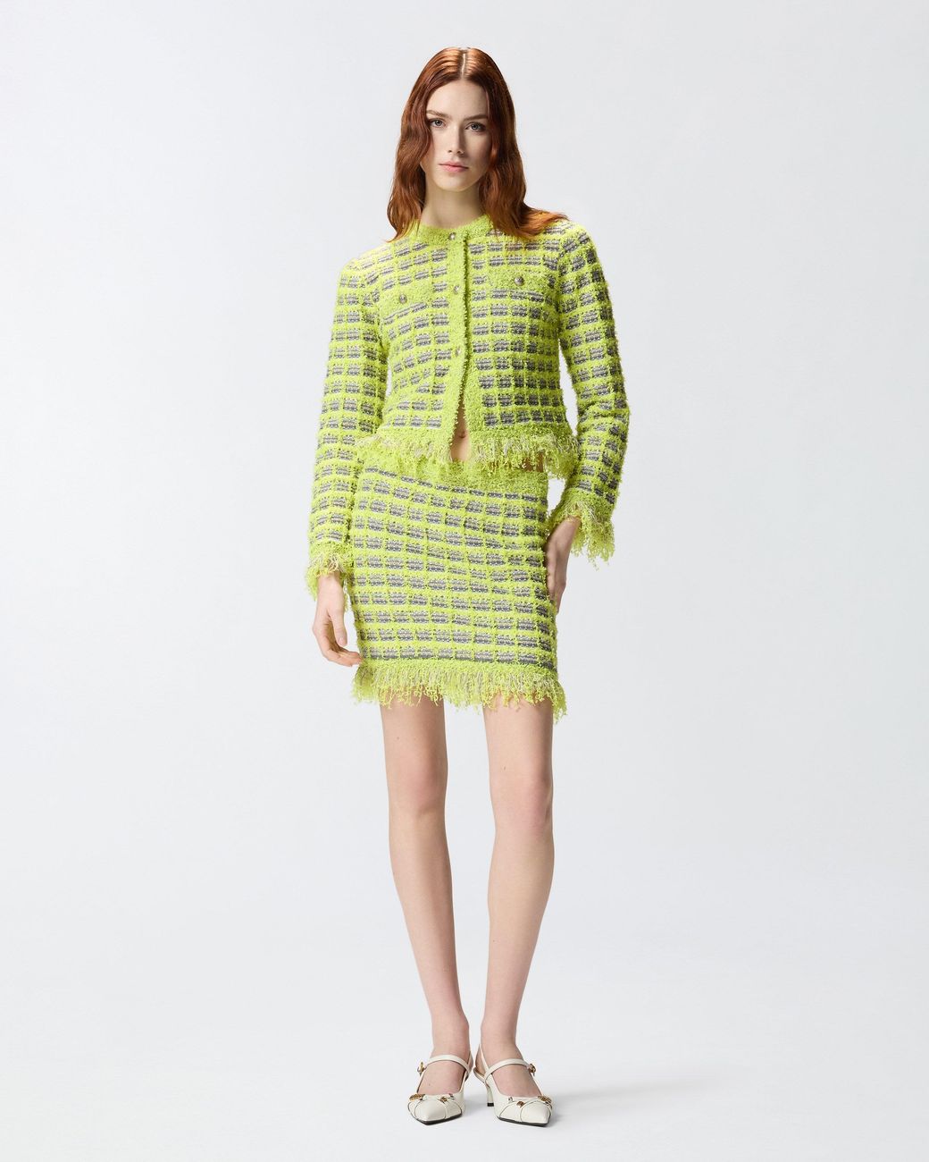 Pinko Green Cropped Jacket