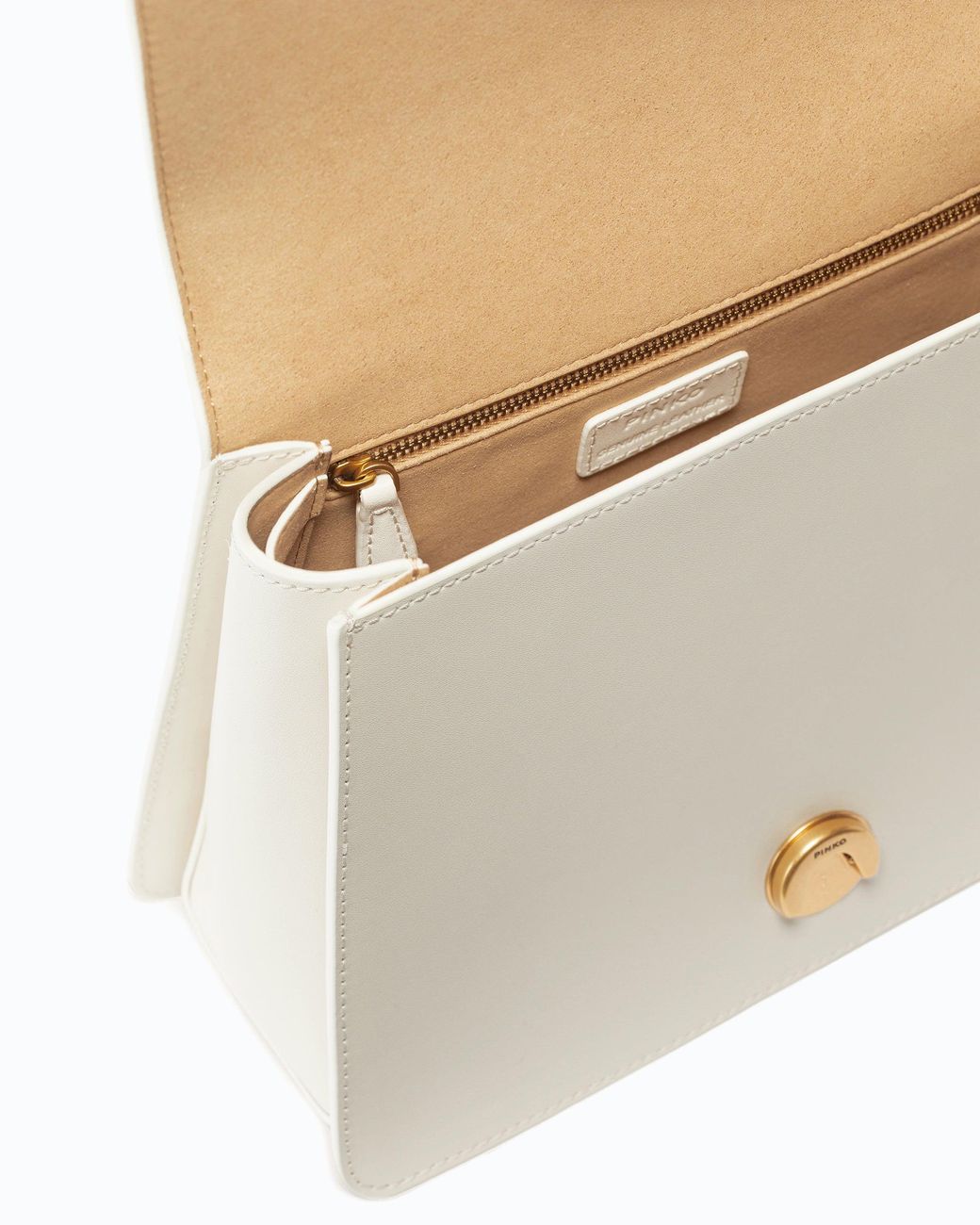 Pinko White Medium Handbag Love Bag Top Handle