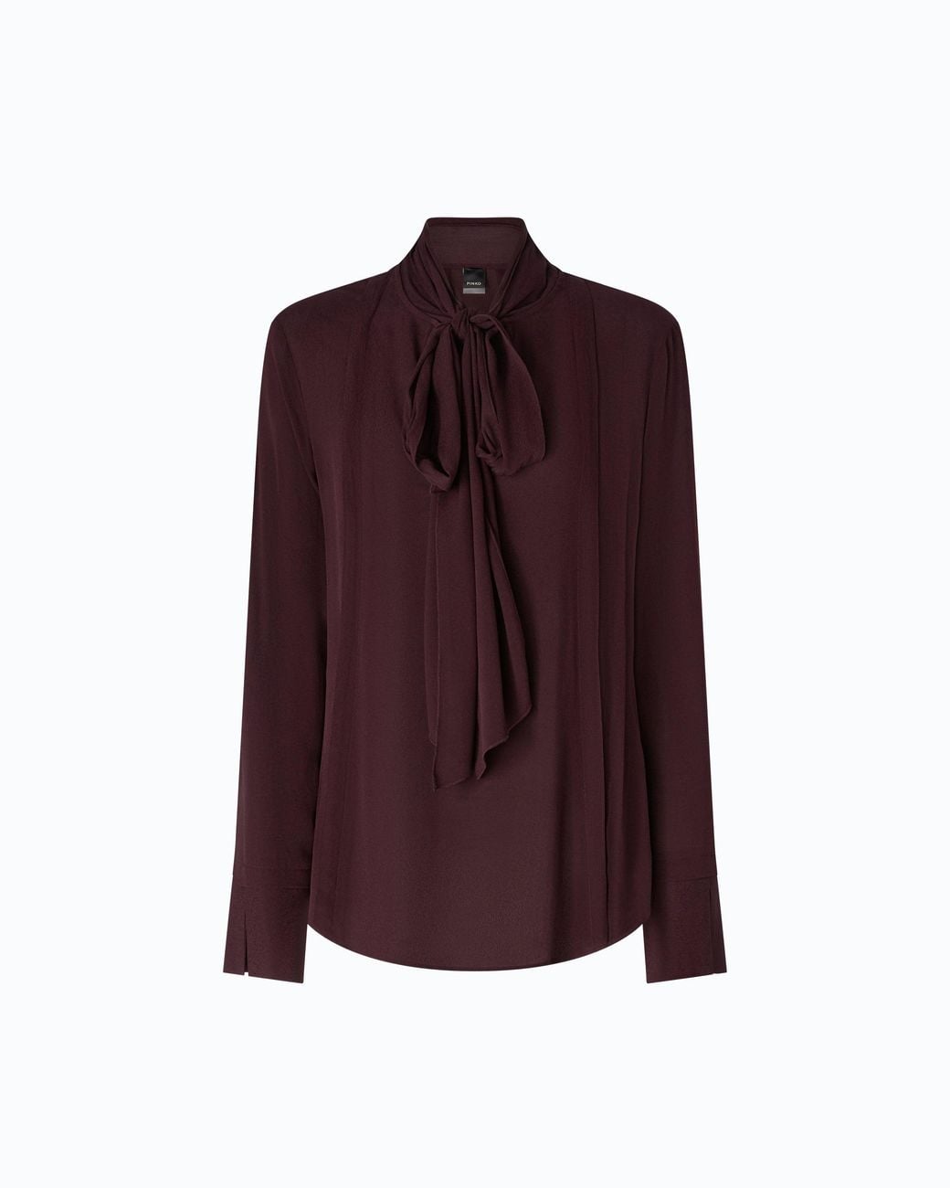 Pinko Purple Blouse With Sash Collar