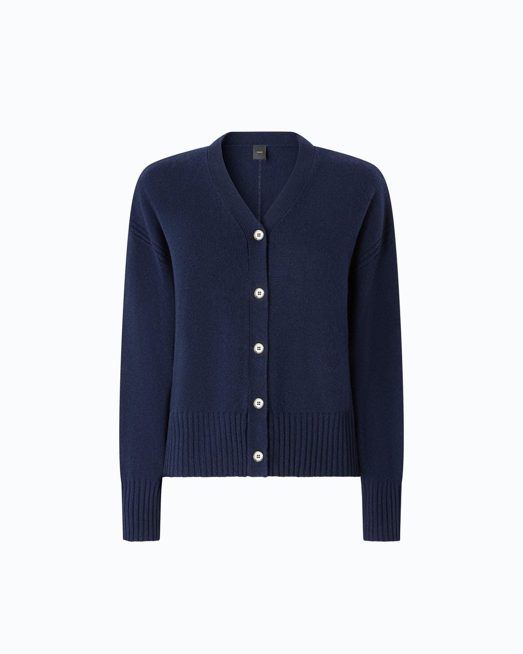 Pinko Blue Wool And Cashmere Cardigan