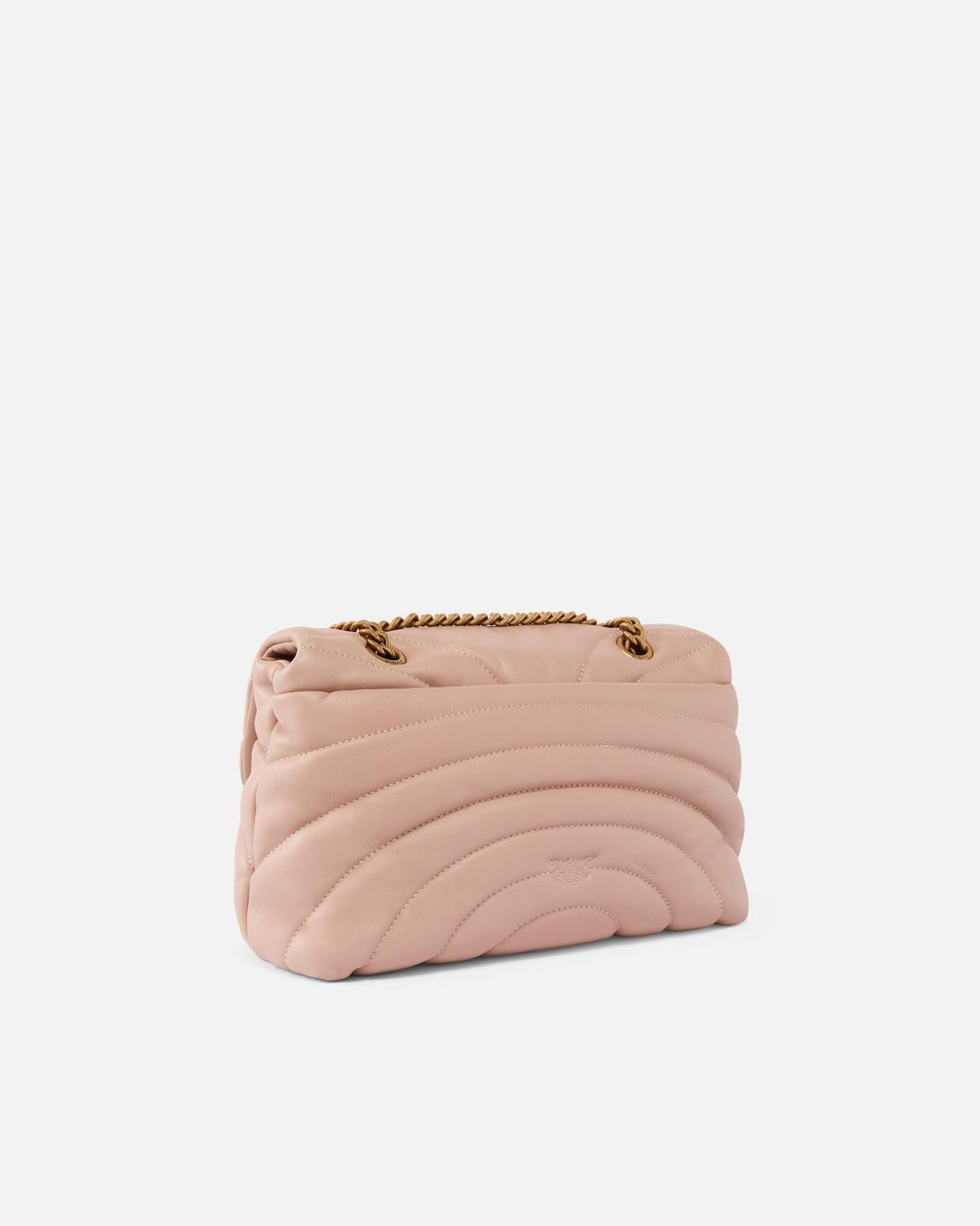 Pinko Pink Love Bag Puff Large Butterfly Quilt Crossbody Bag