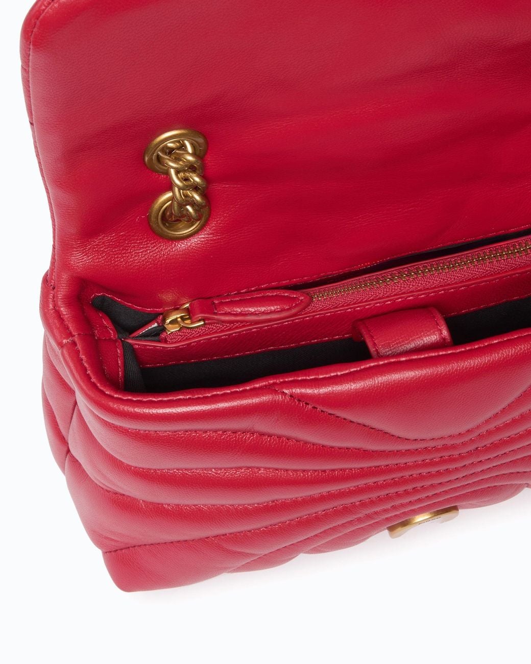 Pinko Red Small Love Puff Crossbody Bag