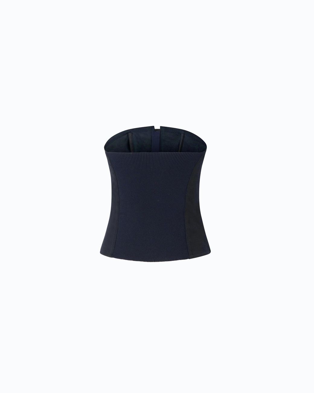 Pinko Blue Bustier Top With Zip