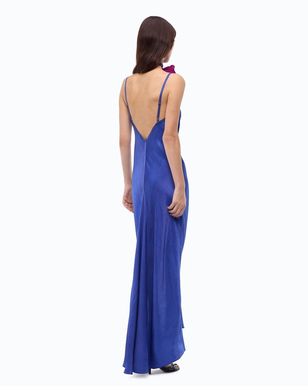 Pinko Blue Long Slip Dress