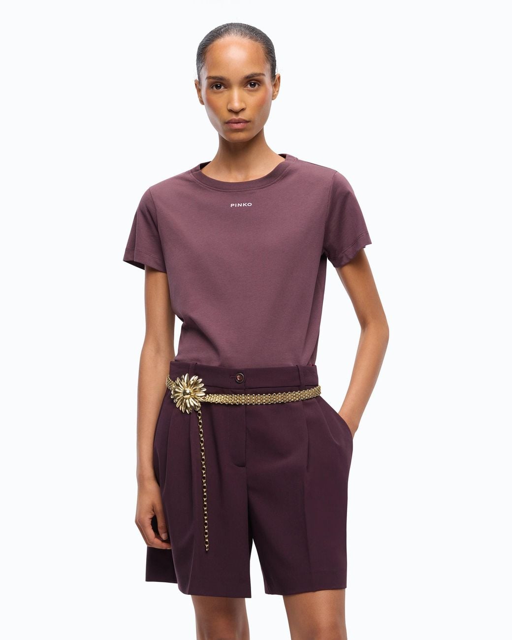 Pinko Purple T-Shirt With Logo
