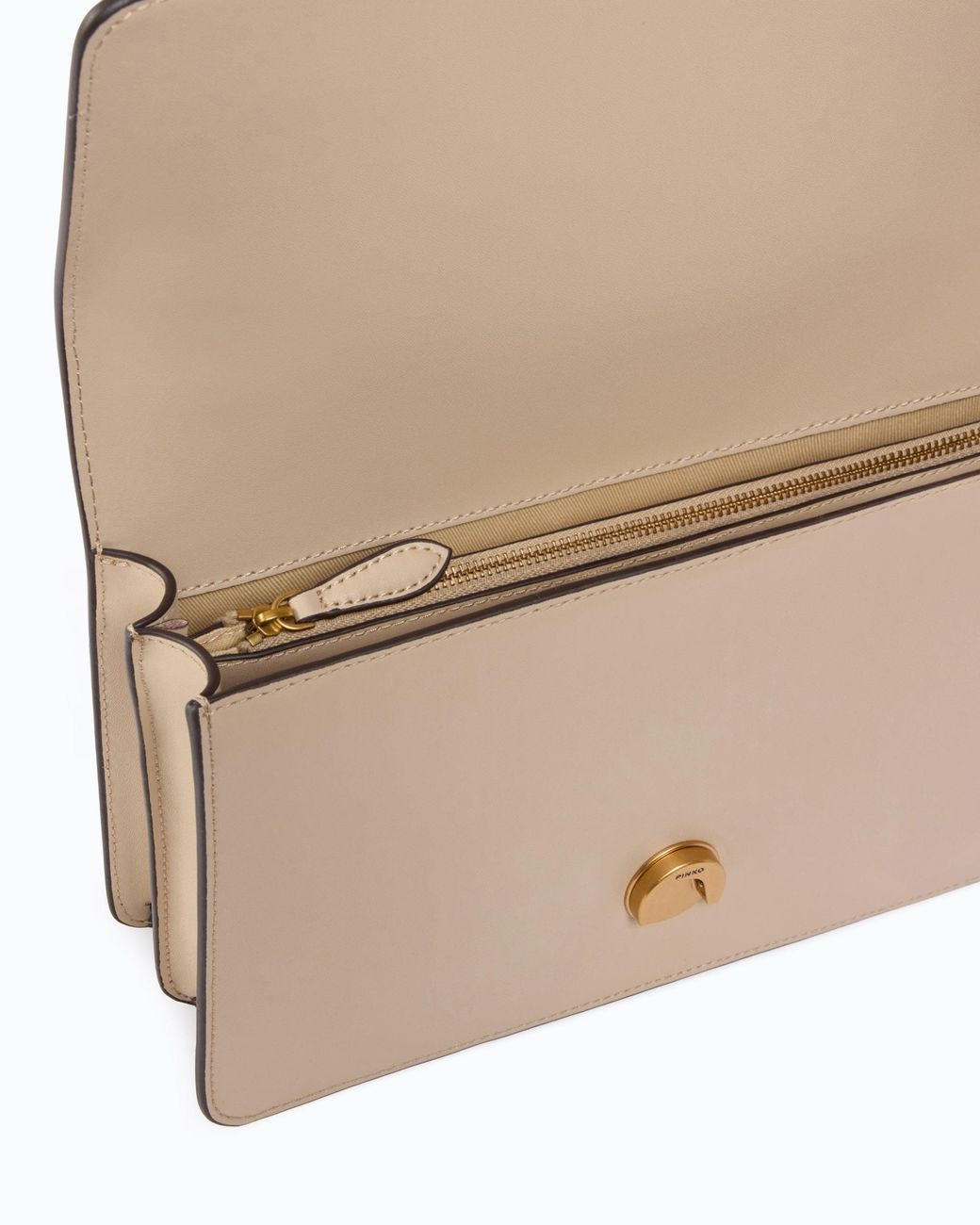 Pinko Natural Medium Love Bag One Leather Handbag With New Buckle