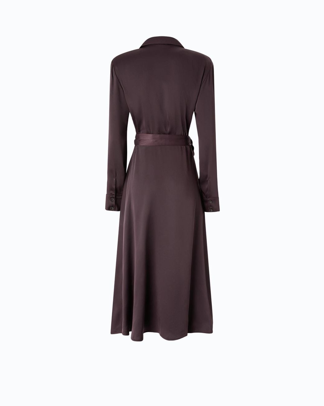 Pinko Purple Midi Wrap Dress With Belt