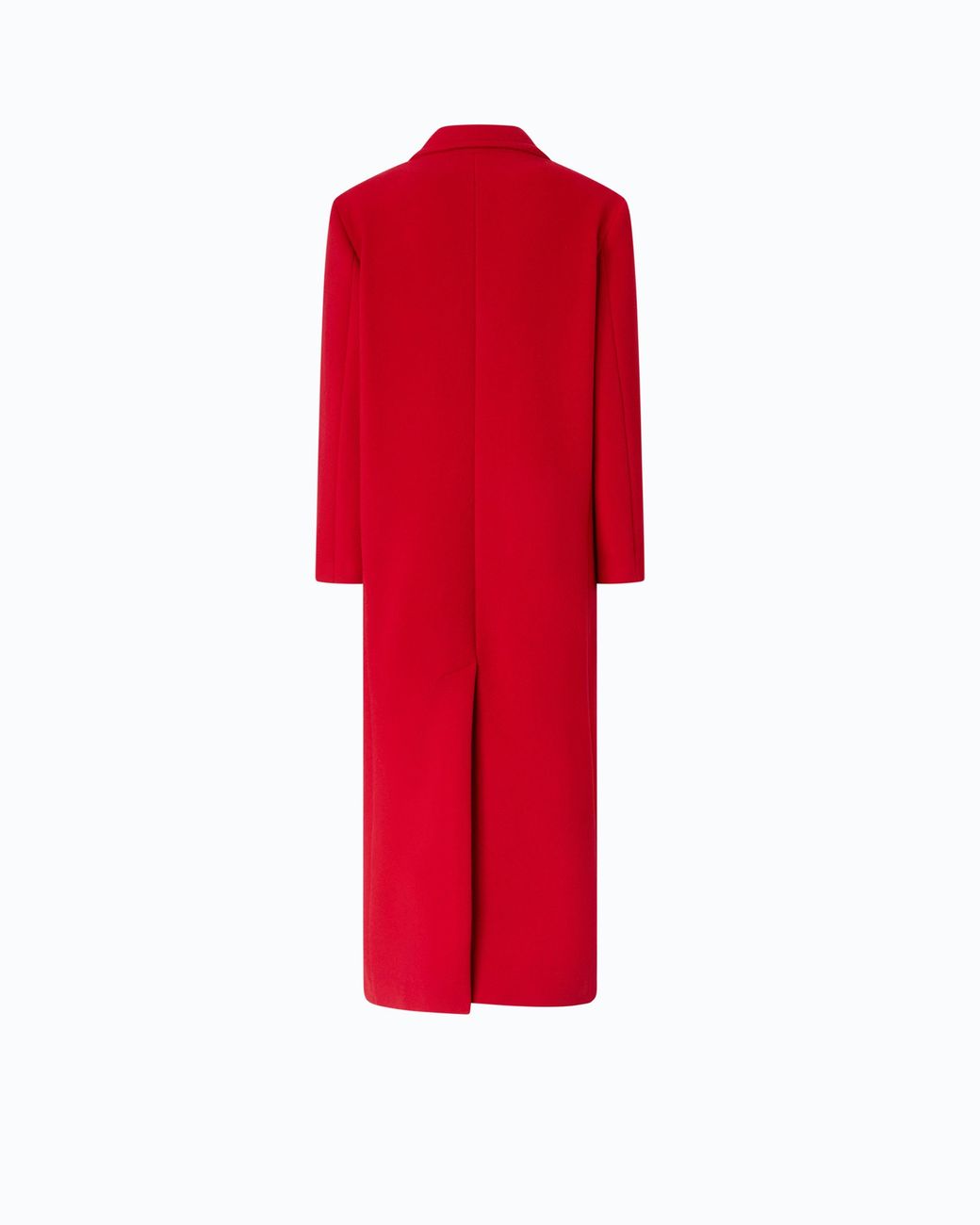 Pinko Red Long Double-Breasted Coat